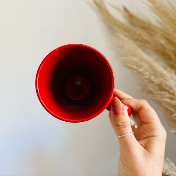 3/$20 VINTAGE Boyd’s Law Y2K 98 Oversize Red Black Tall Ceramic Coffee Mug Cup - Picture 6 of 12